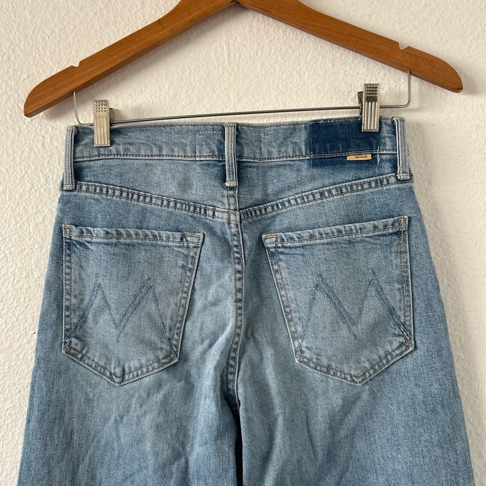 Mother Superior The Tomcat Roller Skimp High Rise Wide Leg Jeans Size 27 - Picture 7 of 15